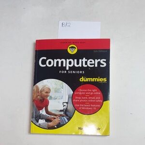 Computers for Seniors - Black, Red & Yellow Cover Book